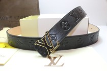 Super Perfect Quality LV Belts(100% Genuine Leather,Steel Buckle)-230