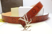 Super Perfect Quality LV Belts(100% Genuine Leather,Steel Buckle)-255