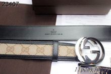 Super Perfect Quality Gucci Belts(100% Genuine Leather,Steel Buckle)-091