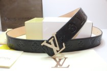 Super Perfect Quality LV Belts(100% Genuine Leather,Steel Buckle)-234