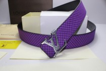 Super Perfect Quality LV Belts(100% Genuine Leather,Steel Buckle)-179