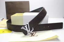 Super Perfect Quality LV Belts(100% Genuine Leather,Steel Buckle)-126