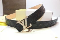 Super Perfect Quality LV Belts(100% Genuine Leather,Steel Buckle)-196