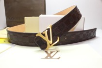 Super Perfect Quality LV Belts(100% Genuine Leather,Steel Buckle)-274