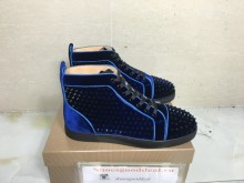 Authentic Christian Louboutin Blue Suede