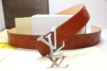 Super Perfect Quality LV Belts(100% Genuine Leather,Steel Buckle)-241
