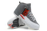 Perfect Jordan 12 shoes(grey and white)