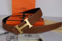Super Perfect Quality Hermes Belts(100% Genuine Leather,Reversible Steel Buckle)-015