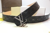 Super Perfect Quality LV Belts(100% Genuine Leather,Steel Buckle)-198