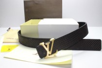 Super Perfect Quality LV Belts(100% Genuine Leather,Steel Buckle)-132