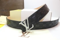 Super Perfect Quality LV Belts(100% Genuine Leather,Steel Buckle)-203
