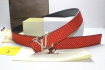 Super Perfect Quality LV Belts(100% Genuine Leather,Steel Buckle)-089