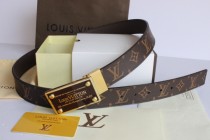 Super Perfect Quality LV Belts(100% Genuine Leather,Steel Buckle)-018