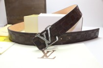 Super Perfect Quality LV Belts(100% Genuine Leather,Steel Buckle)-265