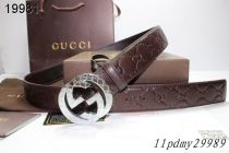 Super Perfect Quality Gucci Belts(100% Genuine Leather,Steel Buckle)-040
