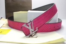 Super Perfect Quality LV Belts(100% Genuine Leather,Steel Buckle)-102