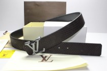 Super Perfect Quality LV Belts(100% Genuine Leather,Steel Buckle)-136