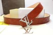 Super Perfect Quality LV Belts(100% Genuine Leather,Steel Buckle)-237
