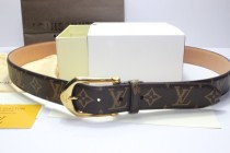 Super Perfect Quality LV Belts(100% Genuine Leather,Steel Buckle)-281