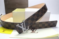 Super Perfect Quality LV Belts(100% Genuine Leather,Steel Buckle)-071