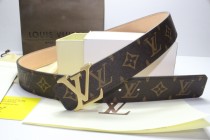 Super Perfect Quality LV Belts(100% Genuine Leather,Steel Buckle)-056