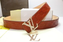 Super Perfect Quality LV Belts(100% Genuine Leather,Steel Buckle)-238