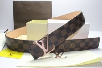 Super Perfect Quality LV Belts(100% Genuine Leather,Steel Buckle)-085