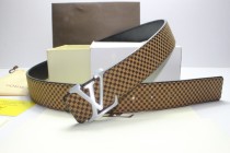 Super Perfect Quality LV Belts(100% Genuine Leather,Steel Buckle)-162