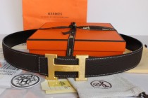 Super Perfect Quality Hermes Belts(100% Genuine Leather,Reversible Steel Buckle)-007