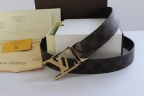 Super Perfect Quality LV Belts(100% Genuine Leather,Steel Buckle)-005
