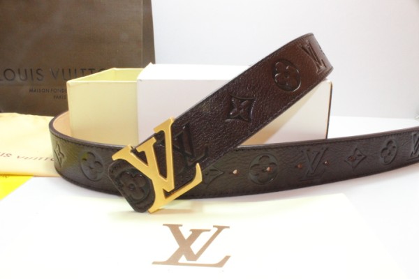 Super Perfect Quality LV Belts(100% Genuine Leather,Steel Buckle)-213