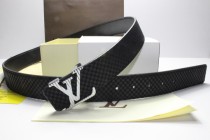 Super Perfect Quality LV Belts(100% Genuine Leather,Steel Buckle)-142
