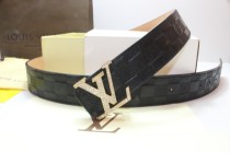 Super Perfect Quality LV Belts(100% Genuine Leather,Steel Buckle)-202
