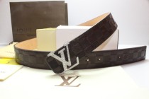 Super Perfect Quality LV Belts(100% Genuine Leather,Steel Buckle)-267