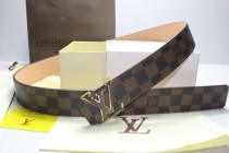 Super Perfect Quality LV Belts(100% Genuine Leather,Steel Buckle)-087