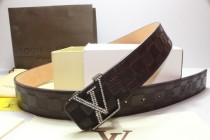 Super Perfect Quality LV Belts(100% Genuine Leather,Steel Buckle)-276
