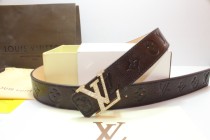 Super Perfect Quality LV Belts(100% Genuine Leather,Steel Buckle)-212