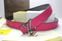 Super Perfect Quality LV Belts(100% Genuine Leather,Steel Buckle)-100