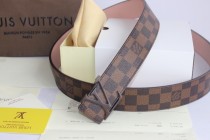 Super Perfect Quality LV Belts(100% Genuine Leather,Steel Buckle)-027