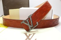 Super Perfect Quality LV Belts(100% Genuine Leather,Steel Buckle)-239