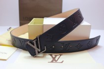 Super Perfect Quality LV Belts(100% Genuine Leather,Steel Buckle)-180