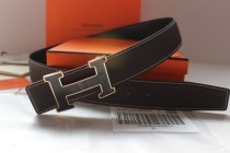Super Perfect Quality Hermes Belts(100% Genuine Leather,Reversible Steel Buckle)-032