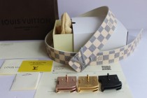 Super Perfect Quality LV Belts(100% Genuine Leather,Steel Buckle)-025