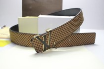 Super Perfect Quality LV Belts(100% Genuine Leather,Steel Buckle)-165
