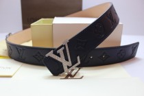 Super Perfect Quality LV Belts(100% Genuine Leather,Steel Buckle)-182