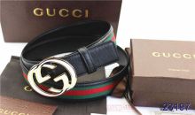 Super Perfect Quality Gucci Belts(100% Genuine Leather,Steel Buckle)-154