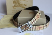 Super Perfect Quality Burberry Belts(100% Genuine Leather,steel buckle)-004