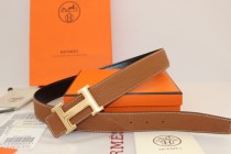 Super Perfect Quality Hermes Belts(100% Genuine Leather,Reversible Steel Buckle)-063