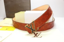Super Perfect Quality LV Belts(100% Genuine Leather,Steel Buckle)-235