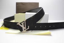 Super Perfect Quality LV Belts(100% Genuine Leather,Steel Buckle)-145